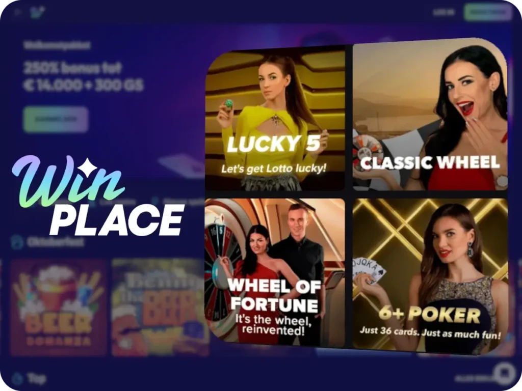 Winplace Games met Live Dealer
